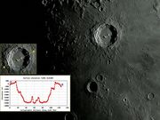 A proeminente cratera COPERNICUS.