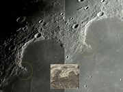 A famosa "donzela" na Lua.