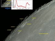 Cratera VON BRAUN, localizada na zona de librações.