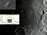O interessante domo vulcânico "Thebit U 1".