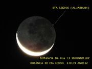 Ocultação da estrela Eta Leonis pela Lua - 22/07/2020