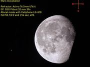 Ocultação de Marte pela Lua (06/09/2020)