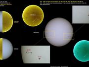 SOL 2023 em dois tempos - 1 mês de diferença entre imagens.